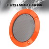 X AUTOHAUX 2pcs 5" Orange Car Audio Speaker Cover Mesh
