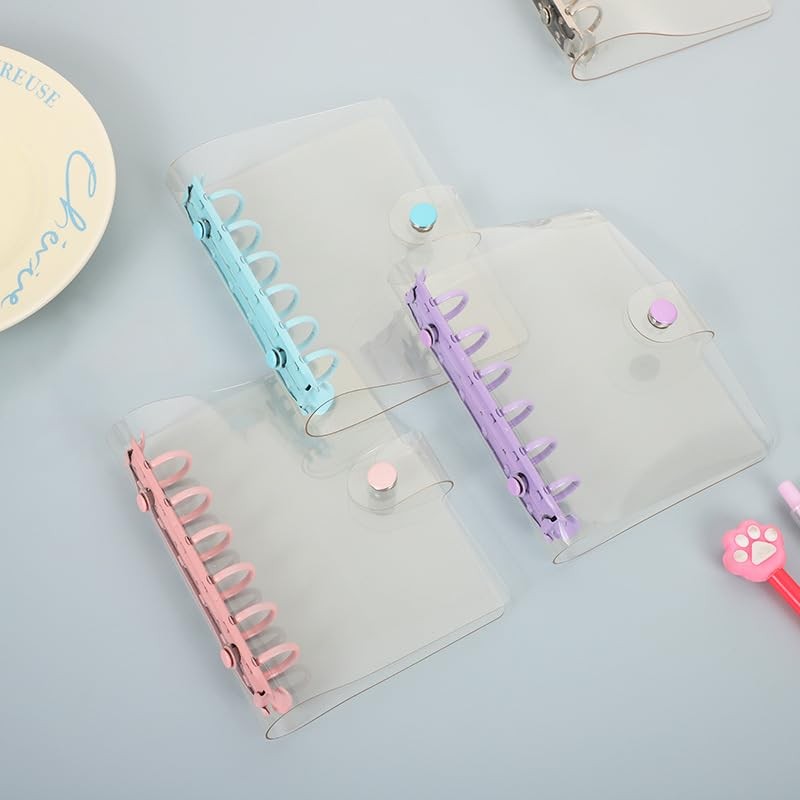 DFsucces A7 Personal Organizer, PVC Clear Material, Clear Binder Cover,