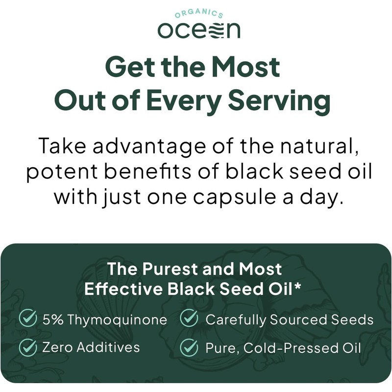 Organics Ocean Better Black Seed Oil Cold Pressed - Pure