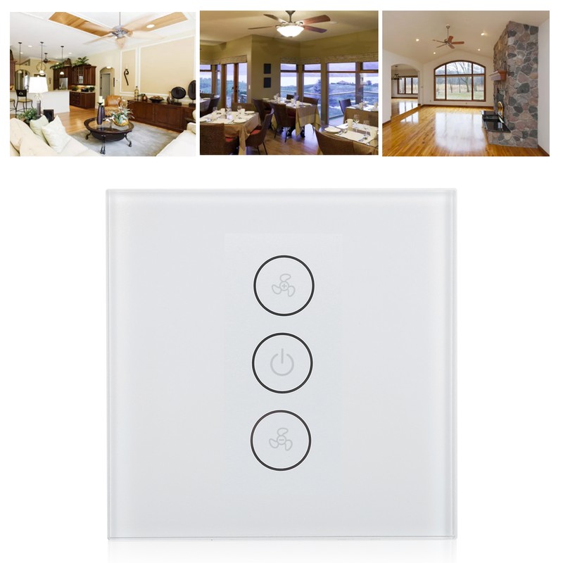 Smart WiFi Dimmer Fan Switch Wireless Timer Voice APP Control