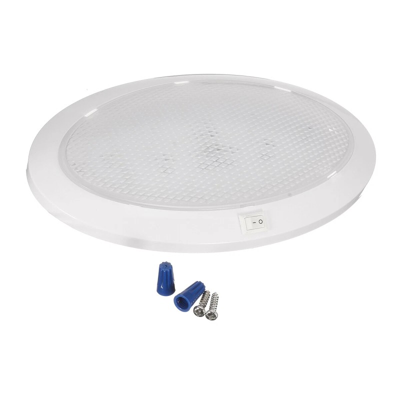 dreamrefit Pair Roof Ceiling Dome Light Lamp White LED Oval
