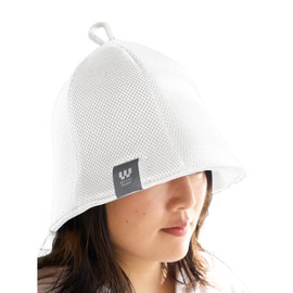 Wander Forest Sauna Hat, Quick Dry Mesh Double Layer, Ultra Thick, Large, Deep, Mesh, 2-Layer, Sauna Goods, No Stuffy, Men's, Women's, Extra Thick, Quick Drying, Washable, Sauna Hat, Cap, Damage Care