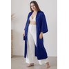 PRODESIGN Satin Kimono Robe with no Lace (Navyblue)