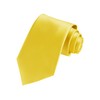TIE G Solid Satin Color Formal Necktie and Pocket Square