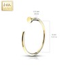 Tapsi´s Coolbodyart® Nose Piercing Hoop Ring 14 Carat Gold 8