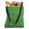 Abstract Green Waves Ocean Tote Bag
