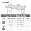 Nacuci Rectangle 4ft Fitted Table Cover Elastic Tablecloth 4ft Stretch
