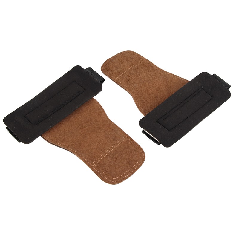 2 Pcs Pull Up Hand Grips 3 Layer Thickened Leather