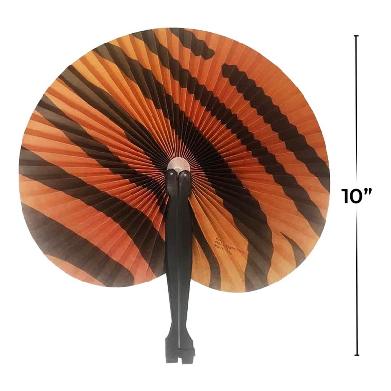 Rhode Island Novelty 10" Safari Print Folding Fan