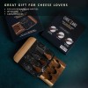 Cheezcare Black Marble Cheese Board - Acacia Wood - 3-Knife