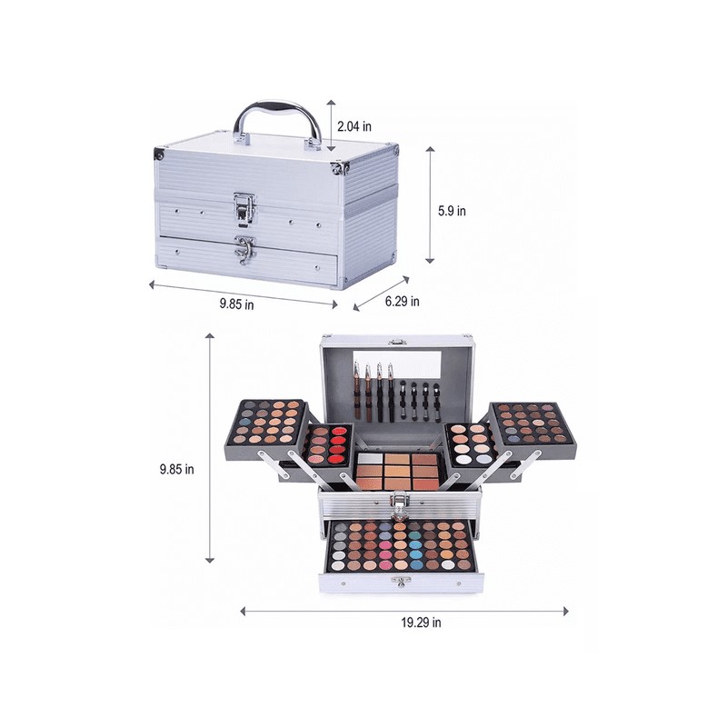 Kit de Maquillaje Paleta 190 pz Gris Labg