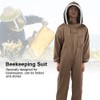 Beekeeping Protective Suit Breathable Bee Suits Smock with Zipper for