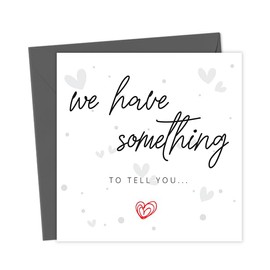 We have something to tell you… Pregnancy Announcement Card | Cute Expecting Baby Pregnant We're having a