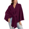 Moss Rose Womens Elegant Shawl Wraps Soft Open Front Poncho