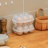 MONOJLY Dustproof Egg Boxes with 6 Compartments with Lids Keep