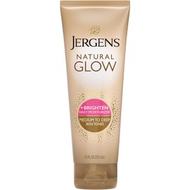 Jergens - Hidratante facial revitalizante de uso diario Natural Glow para tonos de piel medianos a bronceados