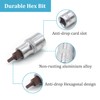 2PCS Juttzzei Hex Bit Socket, 1/2" Drive x H6 (6mm)