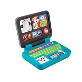 Fisher-Price Ríe y Aprende Juguete para Bebés Mi Primer Laptop de Aprendizaje con Luces y Sonidos para Bebés de 6 Meses en Adelante