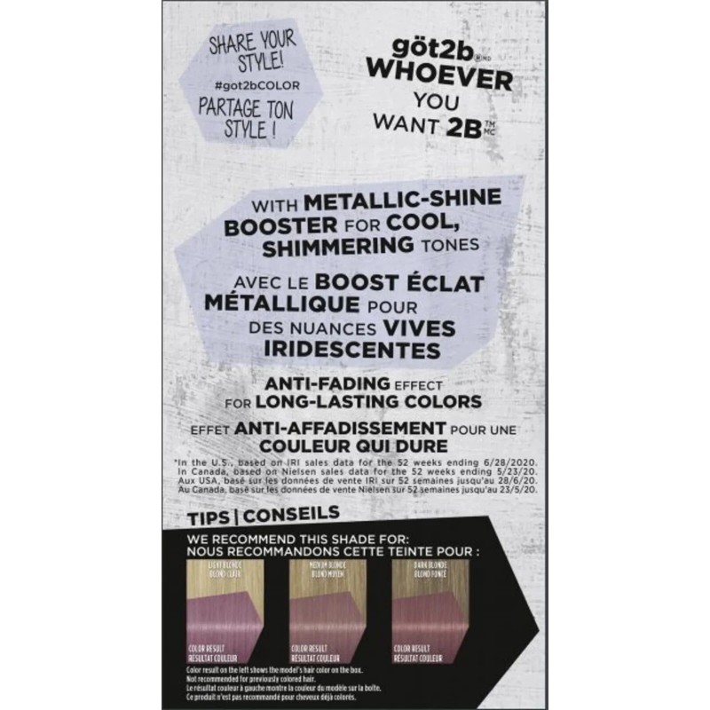 Got2b Metallics Permanent Hair Color M84 Sakura Pink Bold Radiance