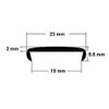 Edging Edge 19 mm White Soft Edge Bumper Edge Protective