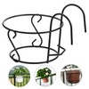 Levemolo Hanging Wall Planter Medium Rustic Iron Flower Holder for