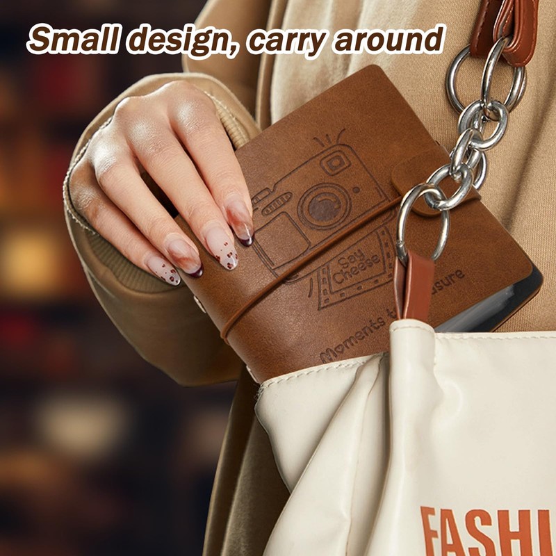 FOSDICK Small Photo Album, Mini Photo Album, Small Photo Album,