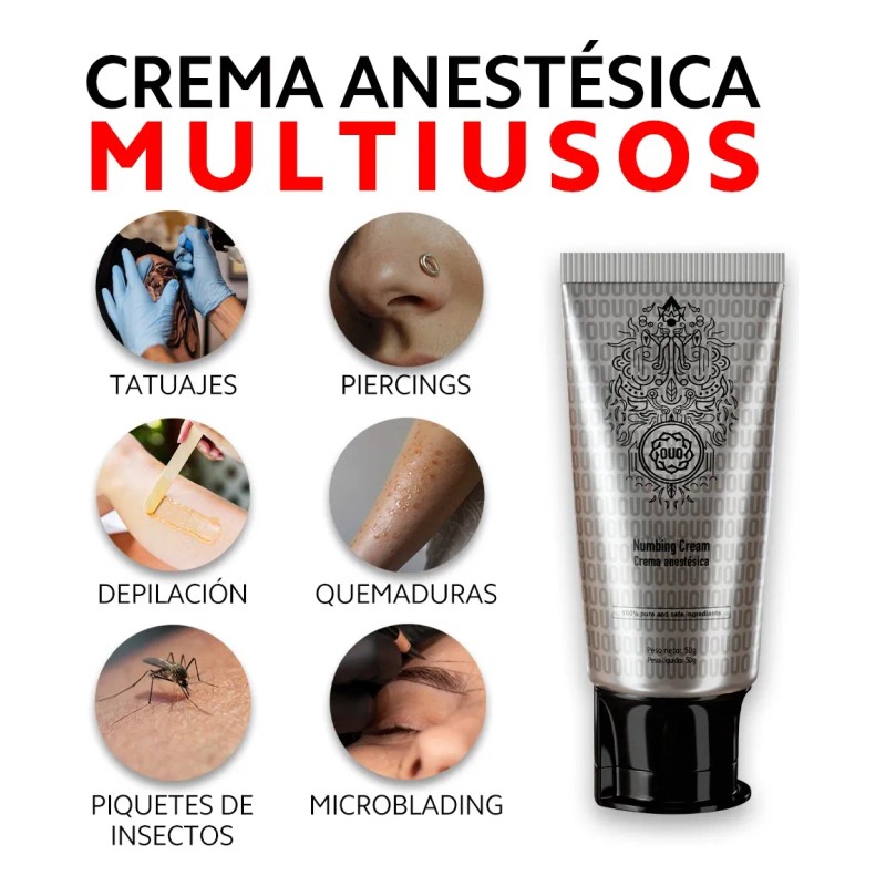 Anestesia Para Tatuar Sin Dolor Ouo 0 Irritación 50 G