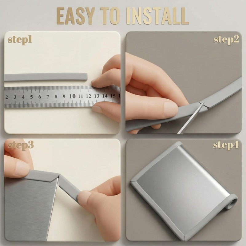 Rubber U Channel Edge Trim, Door Seal Strip, Fits Edge