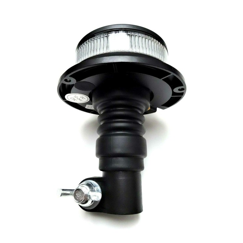 Matel Service Orange White 18 LED Rotating Beacon 3 Flash