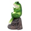 Wowser Grumpy Frog Garden Statue, Cast Resin Garden Figurine, Home