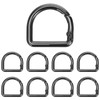 SHINEOFI 9Pcs D Ring Spring Key Hooks Alloy D Keyring