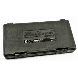 Blackhawk by Proto 15pc Blackhawk By Proto 1/2" Drive Impact Socket Set SAE 3/8" - 1-1/4" UW-1615S