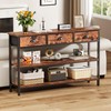 Furologee Long 47" Console Sofa Table with 3 Drawers, Entryway
