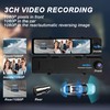 11‘’ Rear View Mirror Triple Channel Dash Cam,Touch Screen, CarPlay