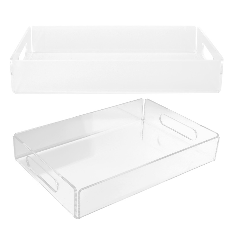 Acrylic Fruit Towel Tray Lightweight Breakfast Cheese Serving Tray with