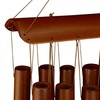 Relaxdays Bamboo Wind Chime, Pleasant Sound, Balcony & Garden, Hanging