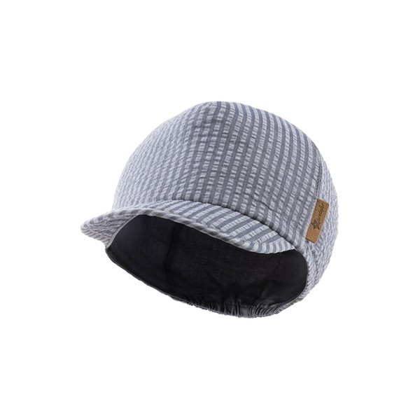 Sterntaler Striped Peaked Cap - Boys Hat Made of Seersucker
