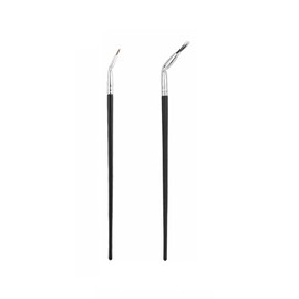 1 PCS Eyelash Brush and 1PCS Folding Eyeliner Brush,Curved Eyelash Comb and Eye Liner Brush,Folding Angle Scalloped Eyelash Separator Tool for Eyeshadow Highlight Concealer Detail Make-Up
