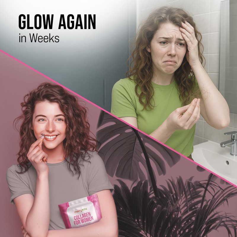 MERRY VITA Collagen for Women – Hydrolyzed Multi Collagen Peptides