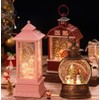 Wireless Christmas Snowman Snow Globe Music Box lf1470 Free Size / Option D 2ea
