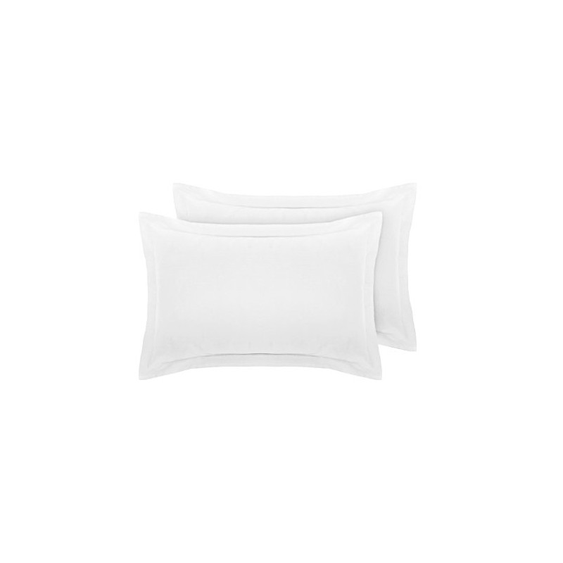 LinenZone Egyptian Cotton 200 Thread, 2 Oxford Pillow Cases -
