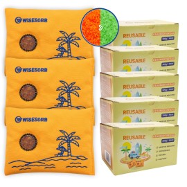 wisesorb 200g Rechargeable Gun Safe Dehumidifier Color Indicating Desiccant Packorange - 15 pcs