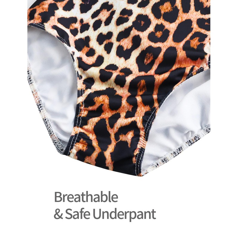Tziharora Gymnastics Leotards for Girls,Ruffle Long Sleeve Leotards For Girls,Athletic
