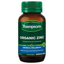 Thompson's Organic Zinc 180 Tablets