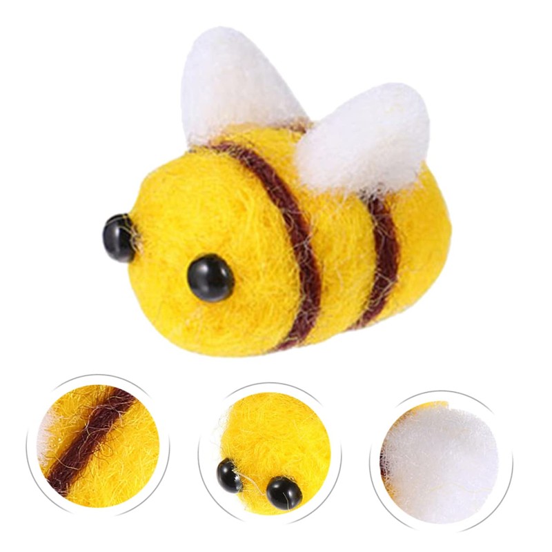 DOITOOL 25 Pcs Felt Bees Decorations for DIY Crafts Hat