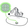 SANEI PH394 Washbasin Hair Washing Garbage Strainer for Drain Diameter
