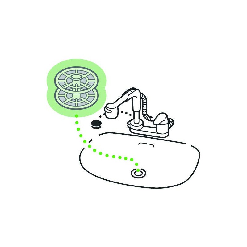 SANEI PH394 Washbasin Hair Washing Garbage Strainer for Drain Diameter