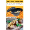 AOKDEER Garlic Roaster, Pre-Seasoned Cast Iron Garlic Roaster Oven Baker