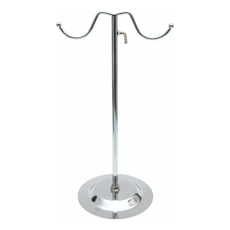 Exhivit Gancho Exhibidor De Bolsa, Perchero, Ajustable Cromo 1pz