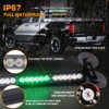 XRIDONSEN 35 inch Traffic Advisor Green White Emergency Light Bar